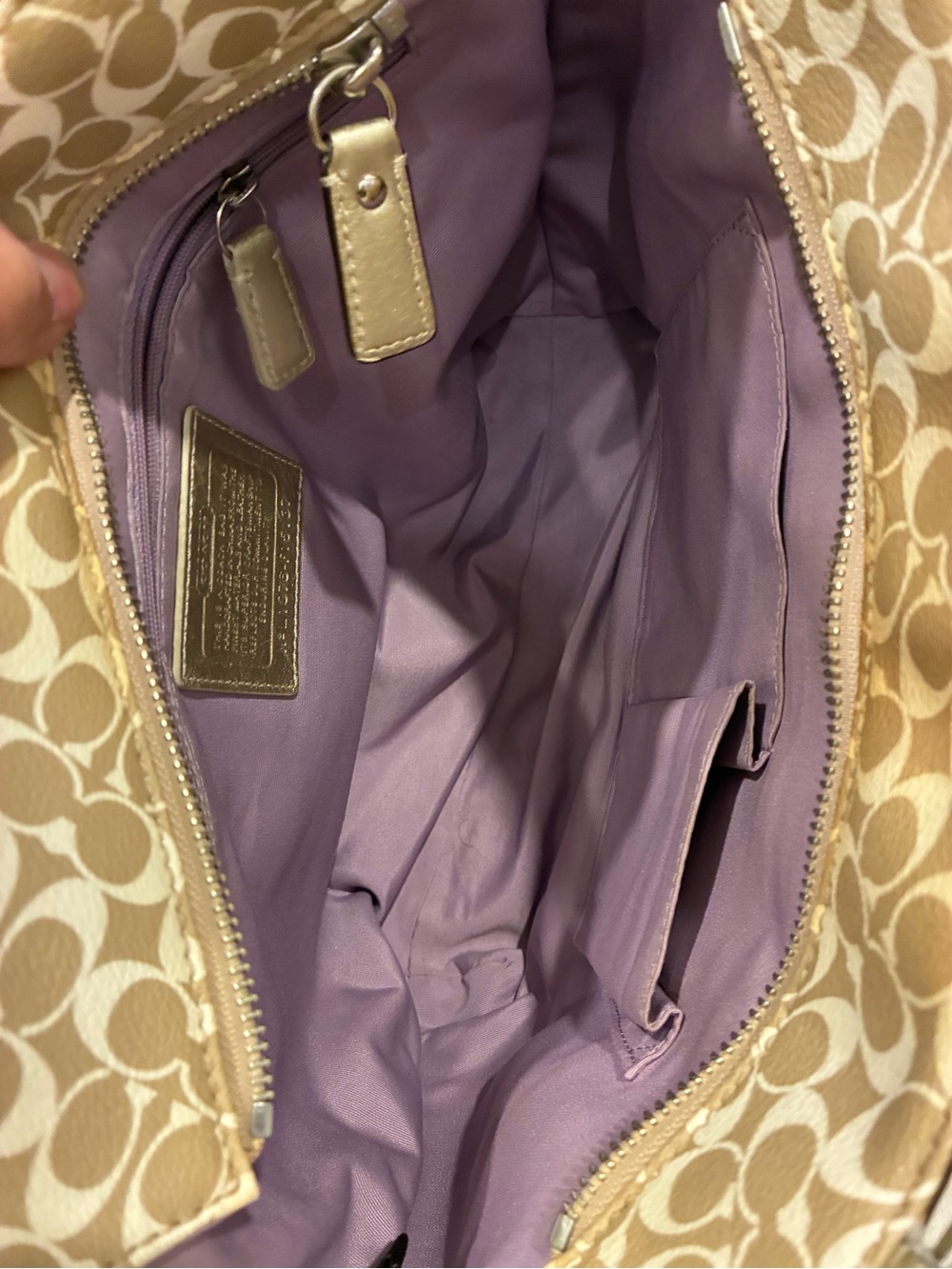 Coach Chelsea Heritage Stripe Signature Tote F15137 - Picture 9 of 11